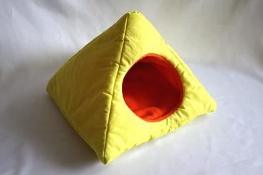 Kuschelpyramide - gelb/orange
