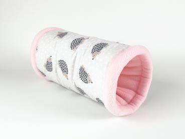 Kuschelrolle - Igel auf grau/rosa