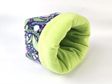 Kuschelsack XXL - Blumen/mintgrün (limitierter Stoff)
