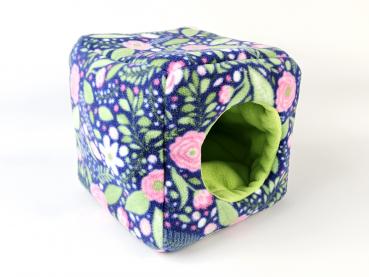 Kuschelwürfel - Blumen/mintgrün (limitierter Stoff)