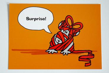 Postkarte "Surprise!"