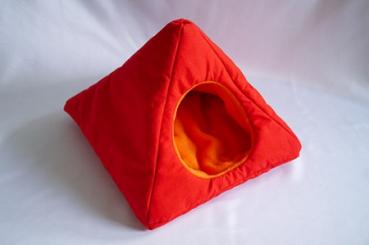 Kuschelpyramide - rot/orange