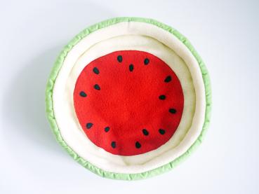 Meerschweinchen Obstbettchen Wassermelone Kuschelbett Bett Kuschelkörbchen