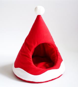 Kuschelweihnachtsmütze - rot