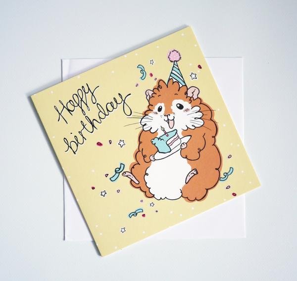 Meerschweinchen Postkarte